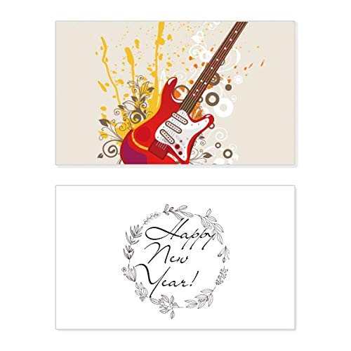 Tarjeta de Año Nuevo de guitarra eléctrica Jazz: olvida los aburridos diseños tradicionales