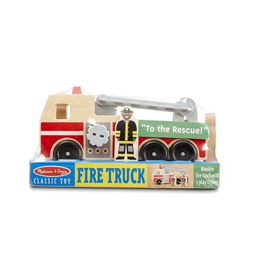 Melissa & Doug Wooden Fire Truck with 3 Firefighter Play Figures - image 7