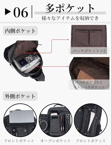 Leaper(リーパー) ボディバッグ ワンショルダー メンズ 帆布 ビッグ の商品画像 7