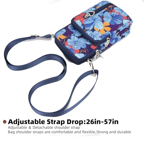 Image of JANKS Small Crossbody Bag for Women - Mini Phone Purses with Crossbody Strap and Wallet - Nylon Arm Bag