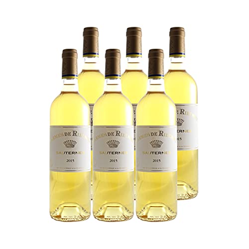 Château Rieussec Les carmes de Rieussec Blanc 2015 - Appellation AOC Sauternes - Vin Doux Blanc de Bordeaux - Lot de 6x75cl - Cépages Sauvignon Blanc, Sémillon Cover
