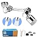 LYLIDIA Aireador de Grifo Giratorio 1080 Grados Adaptador Grifo Cocina Aireador Spray Grifo Universal con Filtro de Salpicaduras Extensor Grifo con 2 Modos Boquilla Grifo de Agua, 3 Juntas Rotativas
