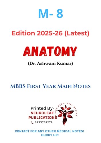 Image of M-8.0 Anatomy Marrow MBBS First Year Main Notes | Edition 2025-26 (Marrow Edition)
