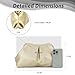 EVEOUT Clutches de Cuero PU para Mujer Bolso Nube para Fiesta Bolso bandolera para Boda Noche Vacaciones Imagen de EVEOUT Clutches de Cuero PU para Mujer Bolso Nube para Fiesta Bolso bandolera para Boda Noche Vacaciones