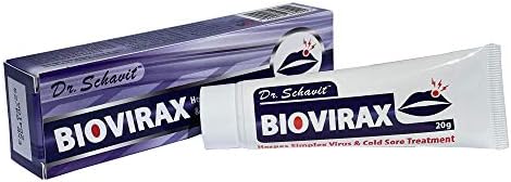 DR. SCHAVIT BioVirax Cold Sore Treatment – Natural Healing Cream, Prevent Spread of Cold Sores – Home Remedy, Easy Application 20 mg