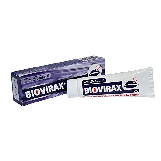 DR. SCHAVIT BioVirax Cold Sore Treatment – Natural Healing Cream, Prevent Spread of Cold Sores – Home Remedy, Easy Application 20 mg