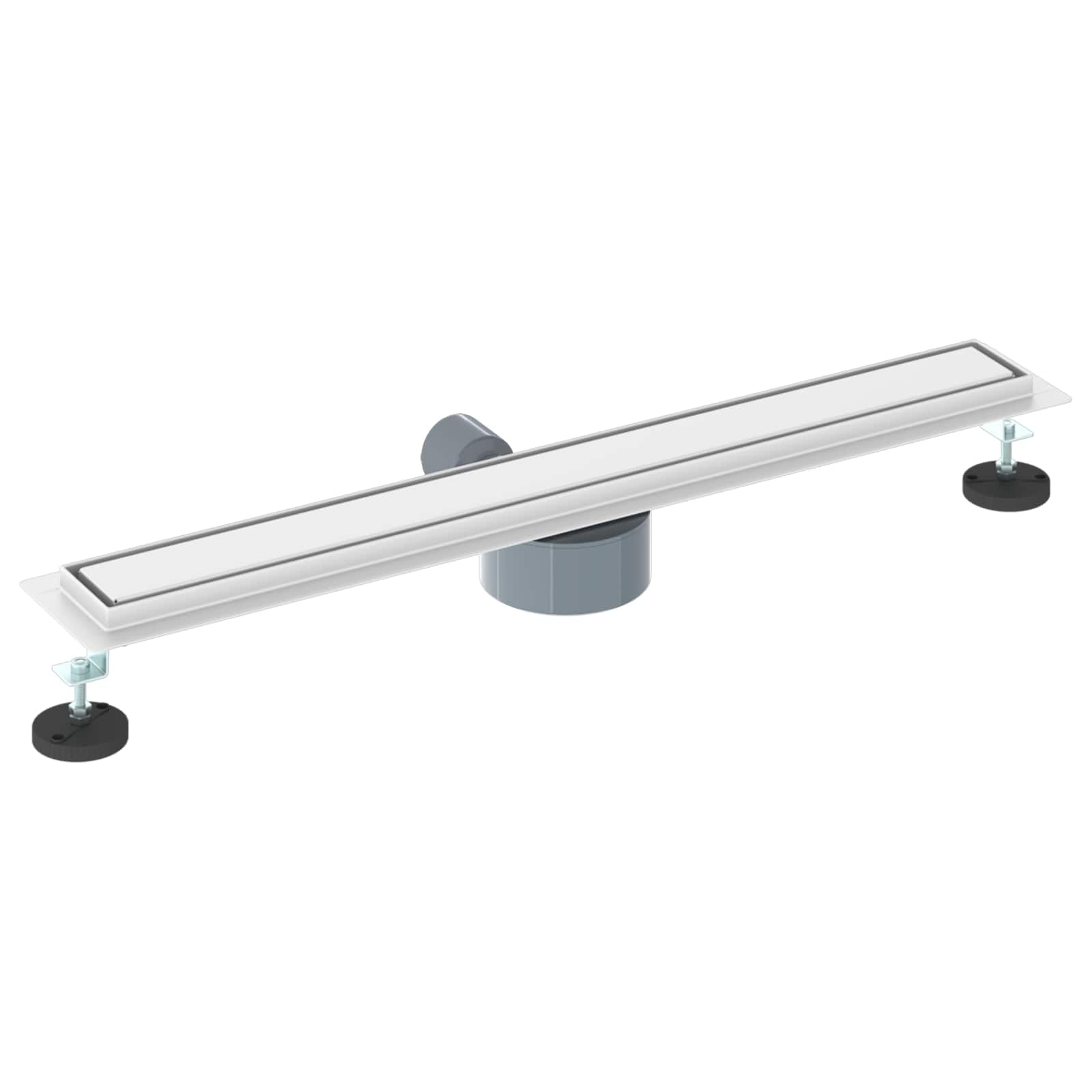 Desagüe de ducha de acero inoxidable 304 con sifón de 360°, ajustable de 0 a 30 mm, 70 cm de longitud, gorro reversible 2 en 1, válvula de desagüe para ducha y lavabo, accesorios de bañera en