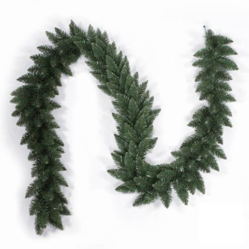 Guirnalda Navideña de Pino 150 cm, Ideal para Decorar árboles, Interiores y Exteriores, creando un Ambiente Festivo.