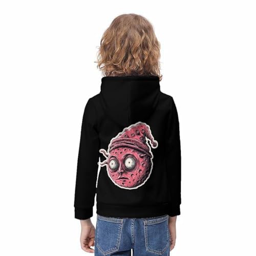 Sweat-shirt monstre imprimé 3D cartoon pull durable avec poche pour enfants