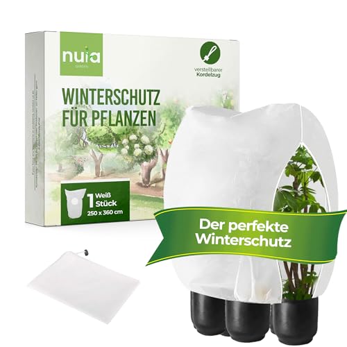 nuia Winterschutz für Pflanzen 250x360 cm Frostschutz...