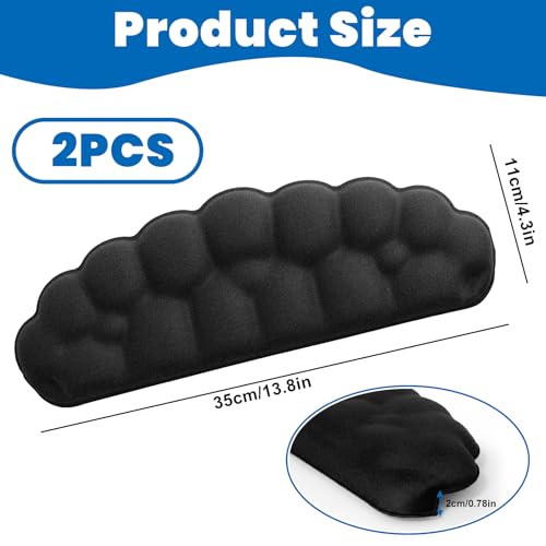 Image of Arm Rest for Desk, Cloud L-Shaped Memory Foam Elbow Pads with Non-Slip Base, 2-Piece Ergonomic Desk Edge Cushion & Wrist Rest for Computer Keyboard, Office and Home Use