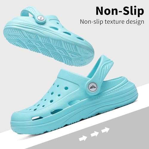 Image of Kids Tie Dye Garden Clogs for Boys Girls | Lightweight Slip-On Water Shoes with Arch Support