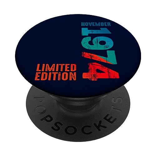 Edición limitada 1974 noviembre 1974 año 1974 retro 1974 PopSockets PopGrip Intercambiable