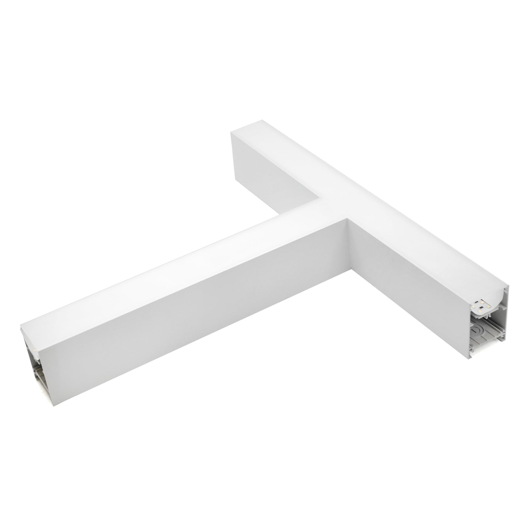 G.W.S® White T Shape Connector Module for LED Linear Light, 24W 3CCT 3000K/4000K/6000K Non-Dimmable