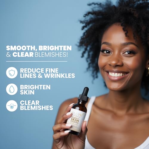 Image of Vitamin C Serum for Face with Retinol & Salicylic Acid - Skin Clearing Acne Spot Treatment with Niacinamide, Hyaluronic Acid, MSM - Anti-Aging Facial Serum for Dark Spots and Blemishes