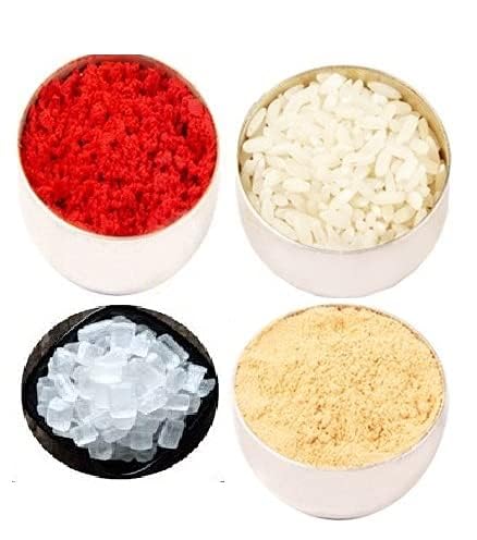 Image of Bhai Dooj Tikka with Kalava Dhaga, Roli Tika, Chawal, Mishri Sugar for Sweet Brother (TIKKA KALAVA)