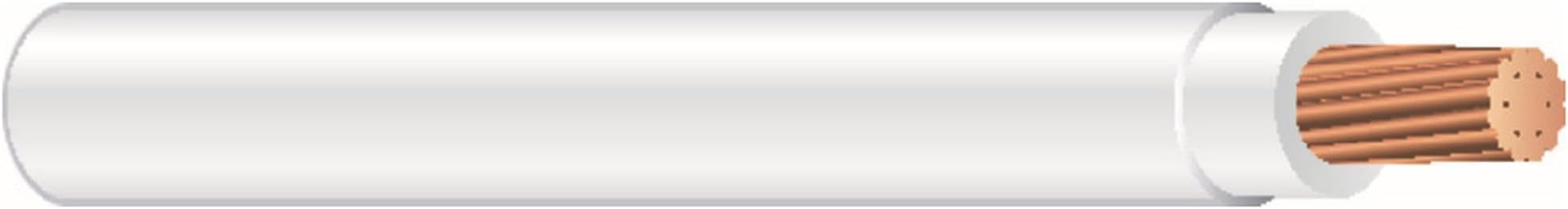 25 ft. 10 White Stranded CU THHN Wire