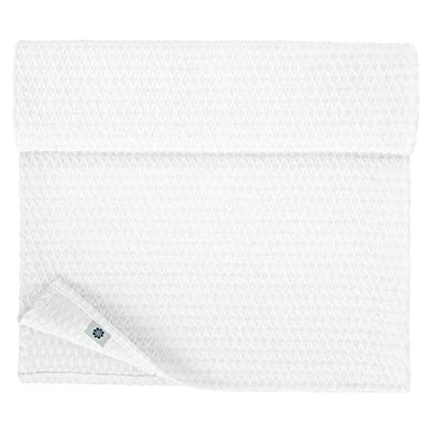Linen & Cotton Beautiful and Simple Table Runner Maribella - 25% Linen, 75% Cotton, White (40 x 90 cm) Festive Small Table Runner/Table Linen Cloth Decoration for Wedding Banquet Dinner Party Events Cover
