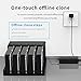 ORICO USB 3.0 5 Bay Hard Drive Docking Station with Offline Cloning for 2.5/3.5 SATA HDD SSDs Max Up to 90TB Plug and Play Flat-Down-6558US3-C