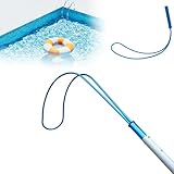 Poste de gancho de seguridad para piscina, poste de rescate telescópico de...