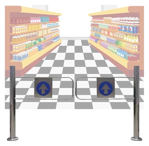 Portail battant automatique à ressort pour entrepôt et zone logistique