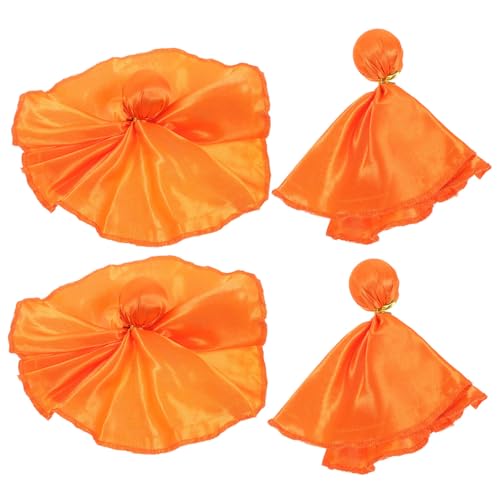 BCOATH Football Referee Kit 4pcs Penalty Flags Orange Football Flags for Referee Sports Game Accessory