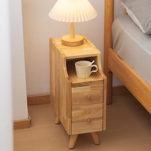 SOBIBO Small Solid Wood Nightstand for Small Spaces Cover