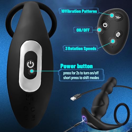 Anal-Sex-Toys-for-Men-Anal-Vibrator-Prostate-Massager-with-Cock-Ring-Vibrating-Anus-Butt-Plug-with-3-Rotating-10-Vibrating-Modes-Anal-Beads-for-Gay-Couples-Adult-Sex-Toys-for-Man