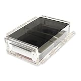 La Canasta Set, Canasta Card Holder Tray with 2 Decks of Playing Cards in Acrylic Box with Sliding Lid and Revolving Base, Keeps Stack of Cards Organized, Easy Rotate and Spins Freely (Smoke) -  Luxe Dominoes