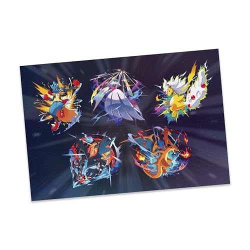 Cartes postales Mega Evolution 2025 Pokémon Centre lot de 4 pour collectionneurs - 4