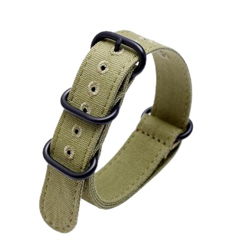 [X] ʋCLoXuXbgxgANZT[JVItBbgFit For L-uminox IKvXgbvYjo[TiCvoh 20 ~[g 22 24(A-army green-black,20mm)