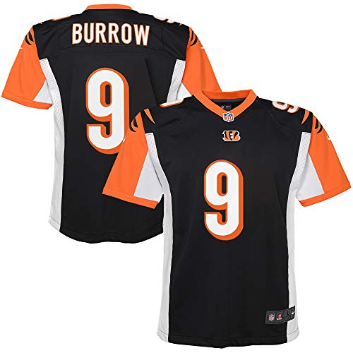 Joe Burrow Cincinnati Bengals #9 Infants Toddler Black Home Game Day Jersey (12 Months)