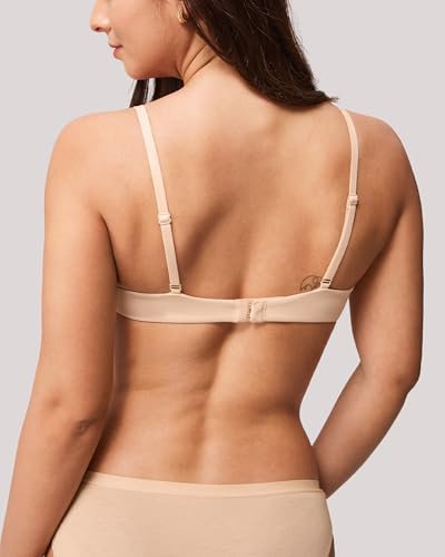 Wireless Lift Up Bras for Women Small Breasted T-Shirt Wirefree Padded Bras 32AA-38A4