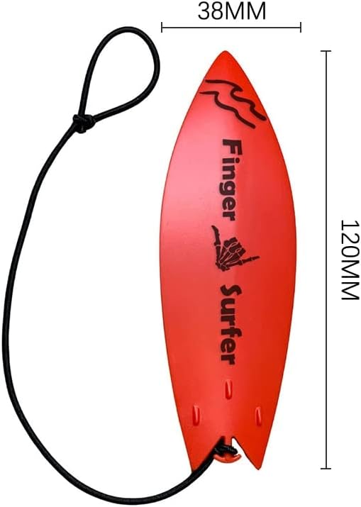 Miniatura 2 de ROYIO Mini tabla de surf para dedos 1 unidad juguete de diapasón para surfear viento mini punta de dedo juguete de patineta color  rojo tamaño 4724in