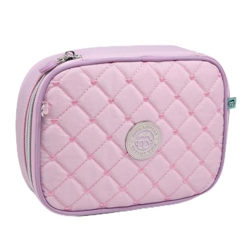 Estojo Kika Box Organizador Feminino Divisórias 36 Lápis (Rosa)