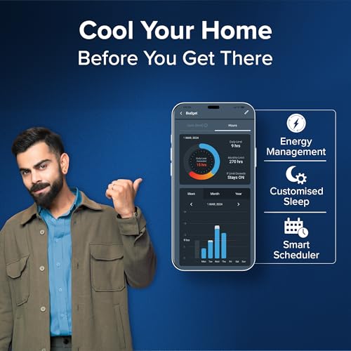 Image of Blue Star 1.5 Ton 3 Star,New Star Rated, Wi-Fi Smart Inverter Split AC (Copper, 5 in 1 Convertible Cooling, DigiQ Hepta Sensor, Blue Fins,Turbo Cool,Blue Fins (IA318ZXUS, White)