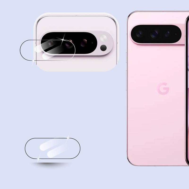 Image of Compatible with Google pixel 9 pro Lens Protector Shield - Ultra Thin Tempered Glass for Google pixel 9 pro Cameras - Scratch Resistant, HD Clarity