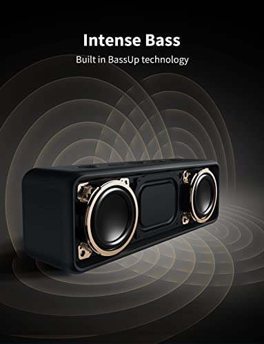 Anker SoundCore 2 Bluetooth Lautsprecher, Enormer Bass mit Dualen Bass-Treibern, 24h Akku, Verbesserter IPX7 Wasserschutz, Kabelloser Lautsprecher(Generalüberholt) – Bild 3