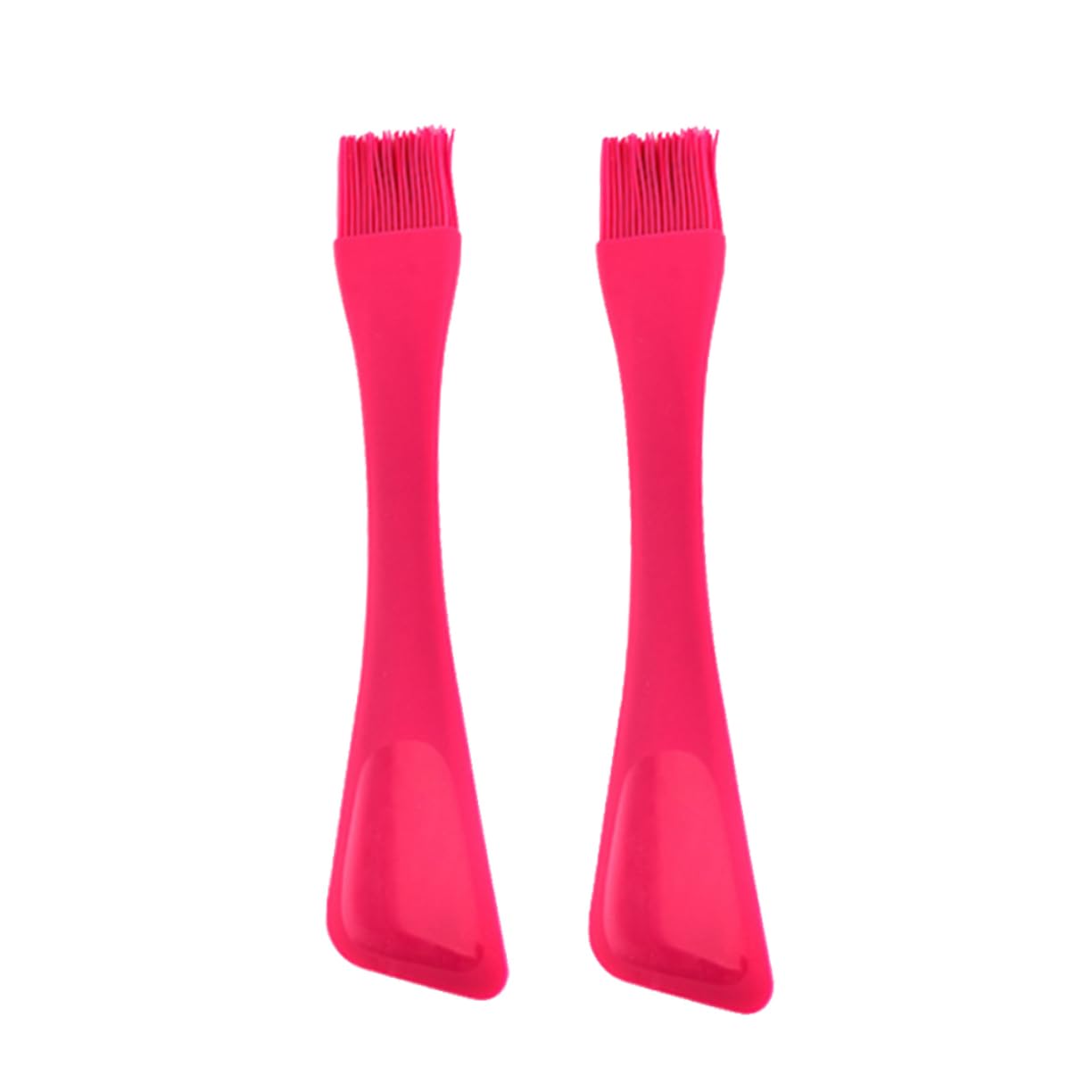 CIMAXIC 2Pcs Silicone Basting Brush Dual Head Pastry Brush for Baking and Cooking Heat Resistant Brush for Oil Butter Marinade Pink Kitchen Gadget