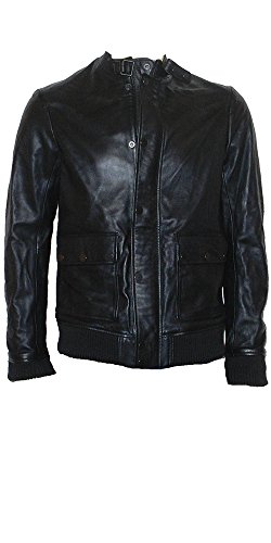 Preisvergleich Produktbild Diesel edle Black Gold Herren Lamm- Lederjacke LEVISI schwarz (50)