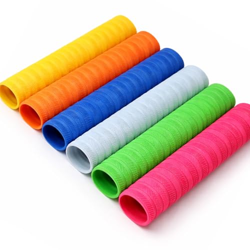 KNK Cricket Bat Grip | Rubber Replacement Bat Grip for Cricket Bat | Universal Fit for Standard Bats. (3 RING CHEVRON)