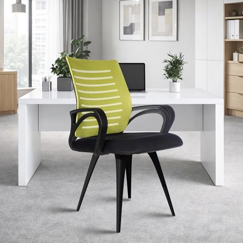 Image of ROSE Elite | 3 Years Brand Warranty | Ergonomic Office Chair, Study, WFH, Revolving, Rolling, Desk, Task, Laptop, Student Chair (Green, Elite MB Reception)