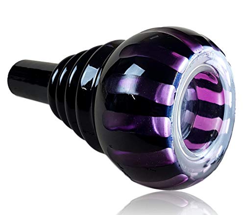 Ersatzglas für Shisha | Bowl ohne Gewinde | Farbe - Lila | Ersatzbowl für Wasserpfeife | Höhe - 30cm | Shisha Vase mit… – Bild 3