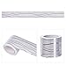 ZQD 10 Meter PVC Tapetenbordüre Selbstklebend Wandbordüre Bad Bordüre Wellenmuster Einfarbig Selbstklebende Küche Badezimmerfliesen Aufkleber (Farbe : Silber, Size : 10mx5cm)