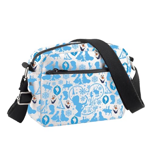 BDPWSS Princess Elsa Crossbody Bag Princess Elsa Lover Gift Elsa & Anna Fan Gift Let It Go Shoulder Bag Movie Lover Gift