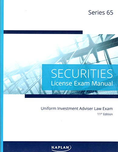 Kaplan Series 65 License Exam Manual