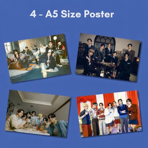Image of Enhypen Poster Combo Pack of 4 Poster, 10 Photocards, 10 Photographs, 1 Sticker Sheet, 2 Photo Strips (All self Adhesive,120GSM)| Pinterest Wall Posters | K-Pop Posters| Enhypen All in One Combo Pack