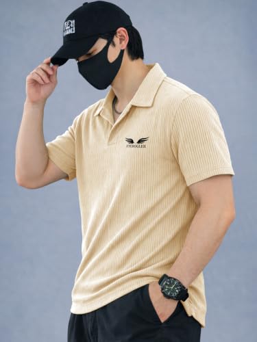 Image of Noble Monk Men's Solid Regular Fit Polo Shirt