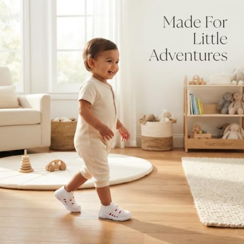 Image of Infant Shoes for Baby Boys & Girls | Musical Sound Walking Shoes | First Walker Shoes for Toddlers | Lightweight Breathable Knit Sneakers | Soft Sole Comfortable Slip On Shoes for Newborns, Babies & Kids
