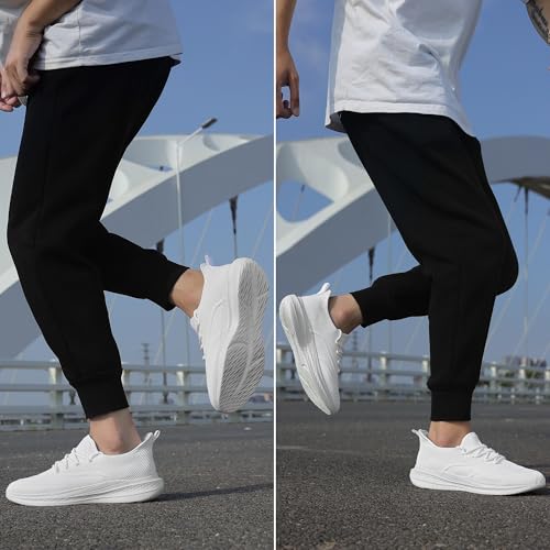 Image of VAMJAM Men's Running Shoes Slip On Walking Shoes Non Slip Lightweight Workout Breathable Gym Sneakers Fashion Mesh Sneakers